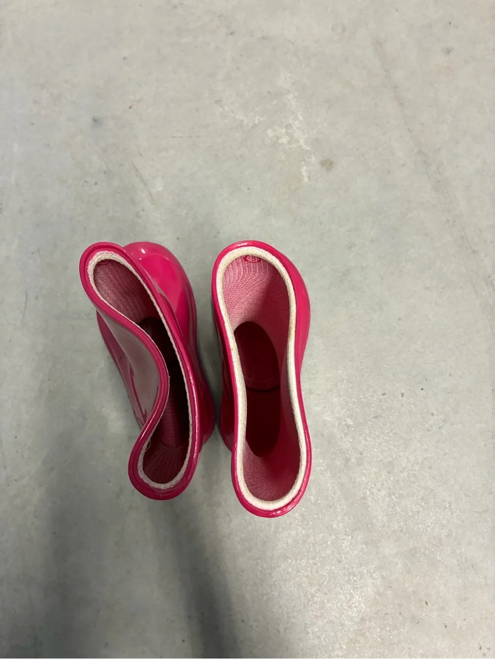 Kids Bright Pink Waterproof Rain Boots with Easy Pull-On Design